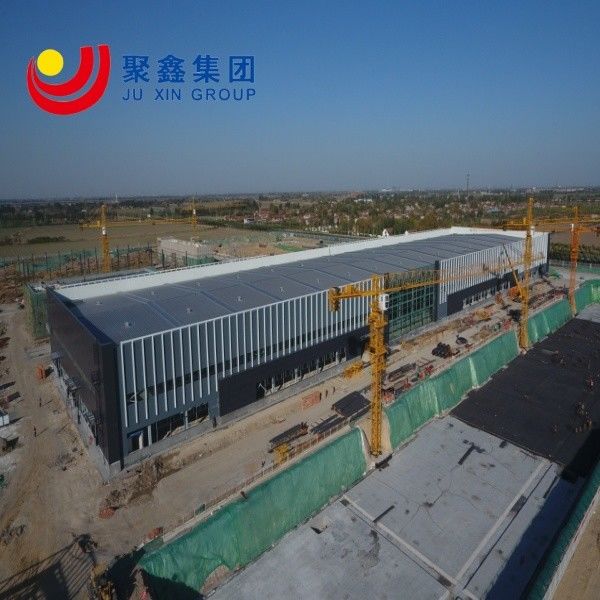 Hochwertige Metallgebäude Hangar Vorgefertigte Struktur mit Stahl Mezzanine Boden Stahlstruktur Gebäude