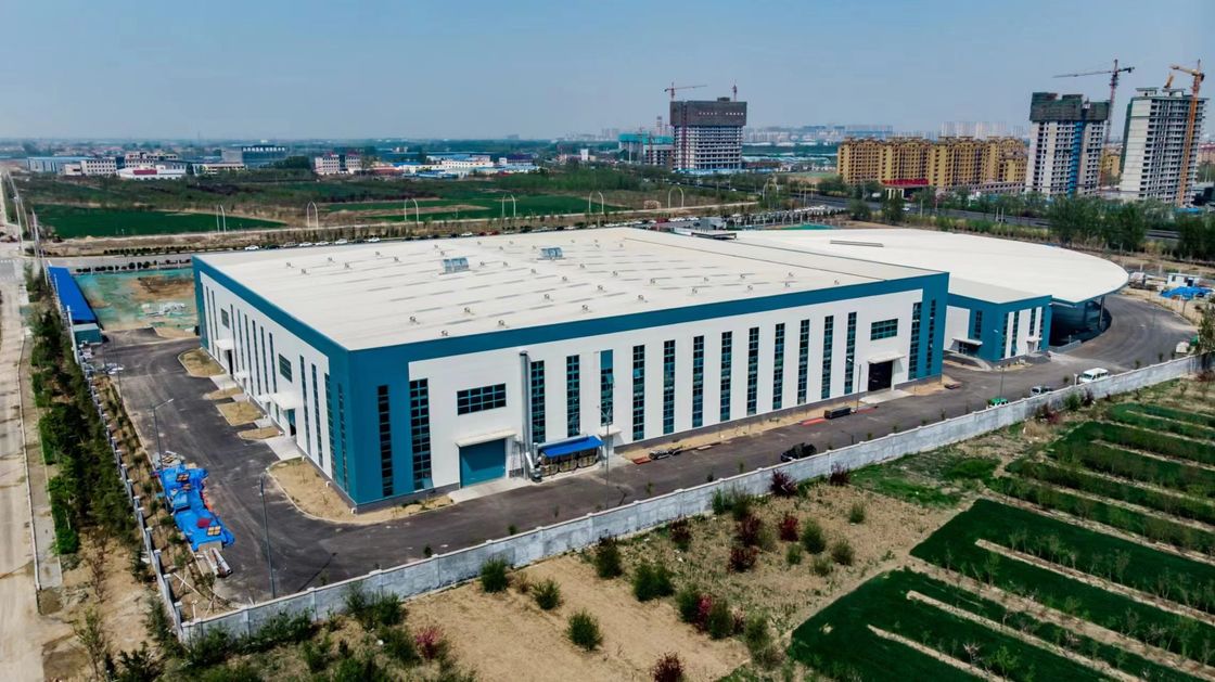 OEM Pharmazeutische Logistik Vorgefertigte Metallgebäude H-Abschnitt Portalrahmen Gebäude Stahlstruktur